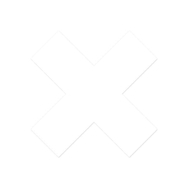 Ergomat DuraStripe Supreme 6inx6inx2in Rounded Xfts Red, 30PK DSV-XR6-R-KIT - main